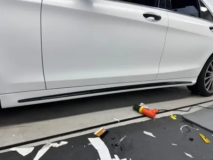 창원랩핑 벤츠 s 350d 싸틴화이트 전체랩핑 시공기 / 창원