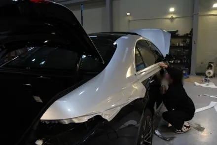 창원랩핑 벤츠 끝판 s450 듀오톤 마이바흐 랩핑 / 창원 사림동