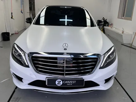 창원랩핑 벤츠 s 350d 싸틴화이트 전체랩핑 시공기 / 창원