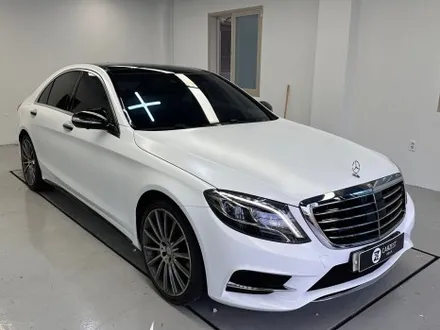 창원랩핑 벤츠 s 350d 싸틴화이트 전체랩핑 시공기 / 창원