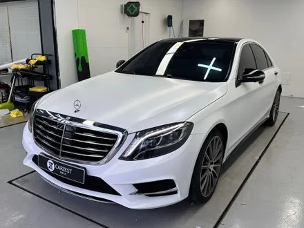 창원랩핑 벤츠 s 350d 싸틴화이트 전체랩핑 시공기 / 창원