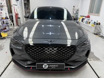 창원 G70 전체랩핑 겨울이니까 사틴블랙 / 창원 사림동