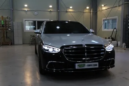 창원랩핑 벤츠 끝판 s450 듀오톤 마이바흐 랩핑 / 창원 사림동