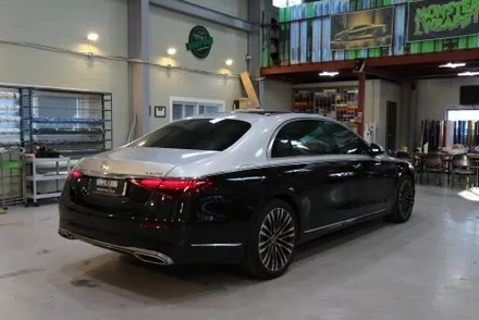 창원랩핑 벤츠 끝판 s450 듀오톤 마이바흐 랩핑 / 창원 사림동