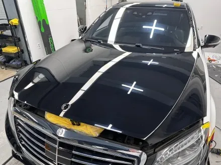 창원랩핑 벤츠 s 350d 싸틴화이트 전체랩핑 시공기 / 창원