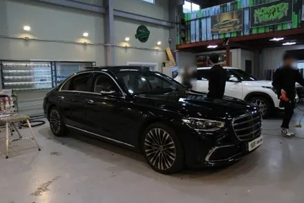 창원랩핑 벤츠 끝판 s450 듀오톤 마이바흐 랩핑 / 창원 사림동