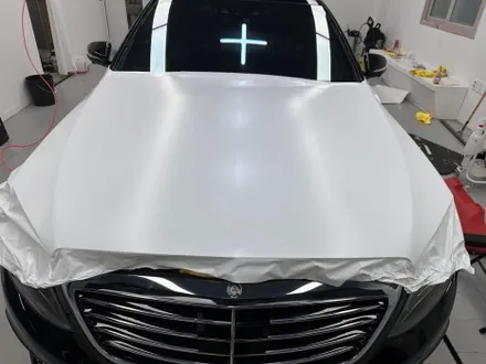 창원랩핑 벤츠 s 350d 싸틴화이트 전체랩핑 시공기 / 창원