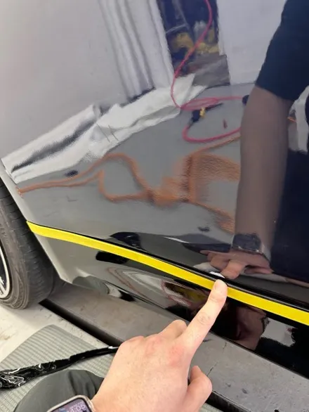 진해랩핑 bmw 420d 사고 수리 전체랩핑 블랙으로  변신 / 창원