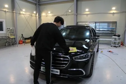 창원랩핑 벤츠 끝판 s450 듀오톤 마이바흐 랩핑 / 창원 사림동