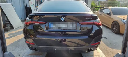 BMW420i 휠도색 유광블랙휠도색 / 원주시 흥업면