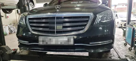 [원주휠수리]벤츠s클래스 휠굴절수리 원주휠복원 / 원주시 흥업면