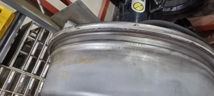 [원주휠수리]벤츠s클래스 휠굴절수리 원주휠복원 / 원주시 흥업면