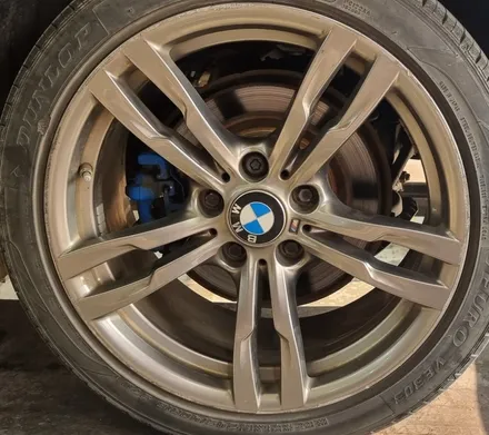 BMW320d 원주휠수리 순정휠 도색 작업입니다 / 원주시 흥업면