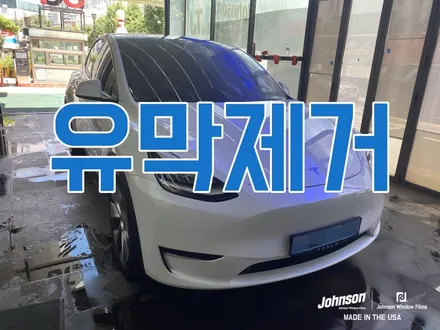 테슬라 모델Y 장마철 관리, 유막제거 하고 밝은 세상 득템 / 영등포구 당산동