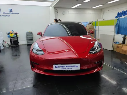 테슬라썬팅 모델3, 레드컬러 존슨썬팅 신차패키지가 딱! / 영등포구 당산동