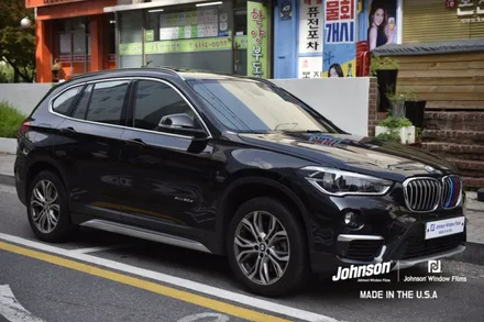 BMW X1 유리가 깨졌다! 존슨썬팅이 답이다!!! 존슨R 재시공 / 영등포구 당산동