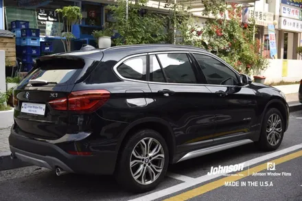BMW X1 유리가 깨졌다! 존슨썬팅이 답이다!!! 존슨R 재시공 / 영등포구 당산동
