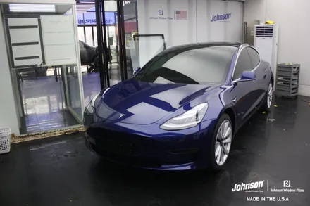 TESLA MODEL3 BLUE | 존슨썬팅에서 4월 이벤트 한대요. Tip / 영등포구 당산동