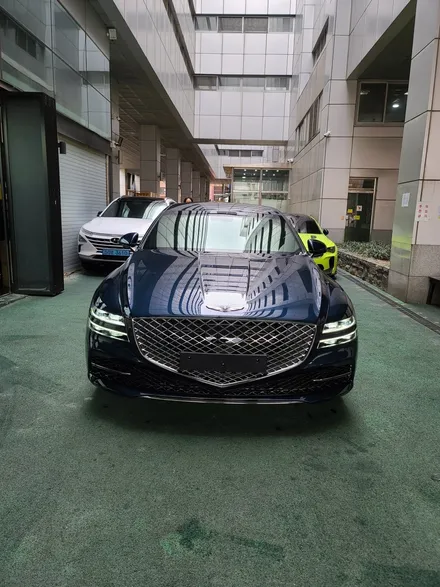 22년 제네시스 G80, 태즈먼블루 존슨썬팅 신차패키지 구경하기 / 영등포구 당산동