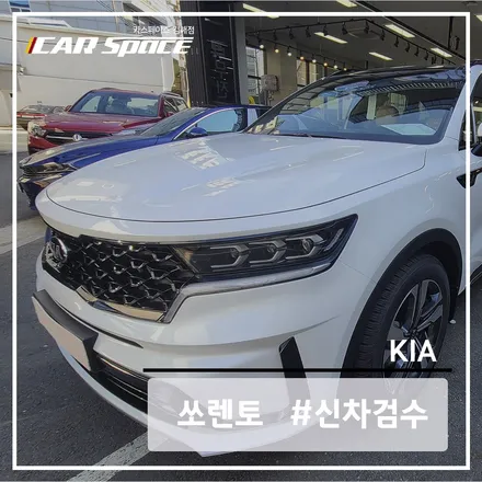 쏘렌토 스노우 화이트 펄, 2곳에서 단차가 발견되었습니다. / 김해시 어방동
