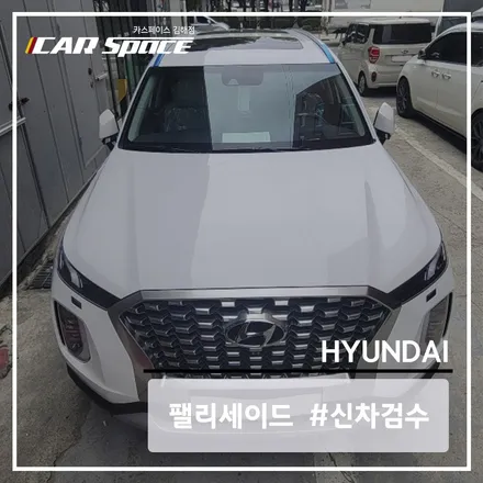 팰리세이드 화이트 색상를 신차검수 리스트를 활용해 검수해 본 결과 / 김해시 어방동