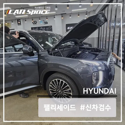 팰리세이드의 신차 검수를 진행한 카스페이스 김해점 / 김해시 어방동