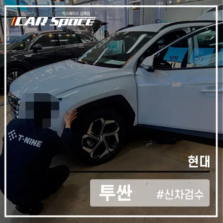 엔진룸 누수, 누유까지도 검수하는 카스페이스 김해점의 투싼 검수 / 김해시 어방동