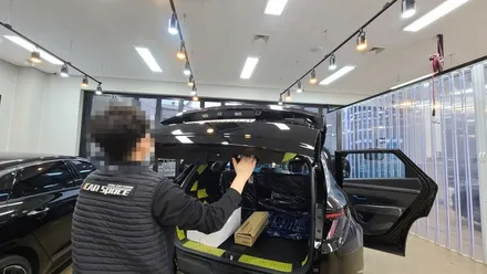 투싼 NX4 팬텀 블랙펄이 입고되어 신차검수 진행했습니다. / 김해시 어방동