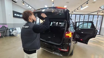 렉스턴 블랙 신차검수 과정에서 발견된 하자 / 김해시 어방동