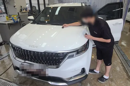 카니발에 R100시공 후 놀라운 결과! 카스페이스김해점은 남달라!! / 김해시 어방동