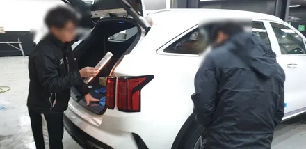 전문기기를 이용한 신차 검수, 카스페이스 김해 쏘렌토 디테일 검수! / 김해시 어방동