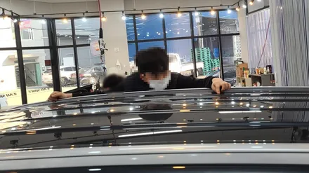 팰리세이드의 신차 검수를 진행한 카스페이스 김해점 / 김해시 어방동