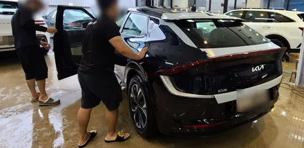 디테일 신차검수는 이것! 카스페이스김해점의 EV6 신차검수 진행 / 김해시 어방동