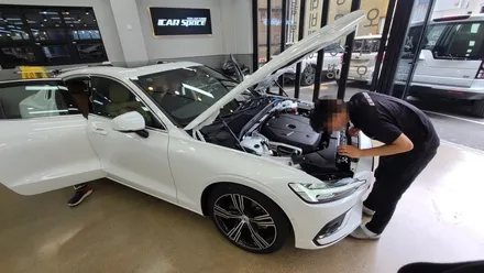 볼보 S60 크리스탈 화이트펄 신차검수 결과 하자 발견 / 김해시 어방동