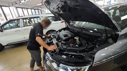 신차검수를 진행한 르노삼성 QM6의 하자는? / 김해시 어방동