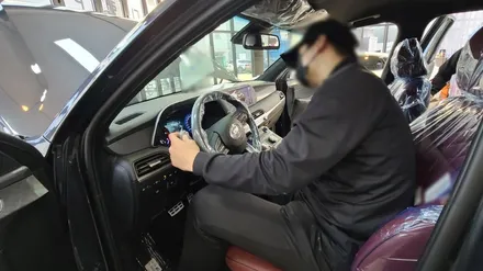 팰리세이드의 신차 검수를 진행한 카스페이스 김해점 / 김해시 어방동