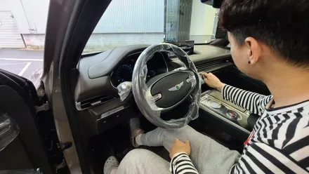 제네시스 GV80 골드코스트실버 신차검수 결과 단차, 티끌 발견 / 김해시 어방동