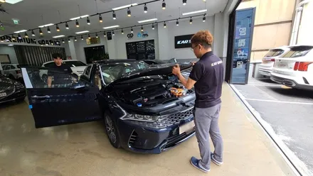 기아 K5 그래비티 블루 신차 검수 / 김해시 어방동