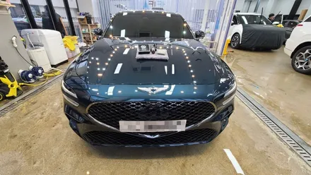 G70 태즈먼 블루, 3종 케미컬 코팅 +레인보우 V90 시공 완료 / 김해시 어방동