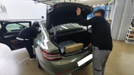 김해 제네시스 G80 신차 검수도 디테일하게 진행하기 / 김해시 어방동