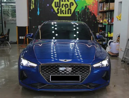 제네시스 g70 루프스킨 랩핑 튜닝! 와이드선루프가 파노라마 선루프로 탈바꿈! / 용인시 기흥구 농서동