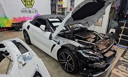 BMW G29 Z4 사틴 블랙 자동차 전체 랩핑 비용은? / 용인시 기흥구 농서동
