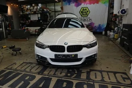 BMW F32 430iM 스포츠 쿠페 사틴 블랙 용인 전체 랩핑 시공 / 용인시 기흥구 농서동