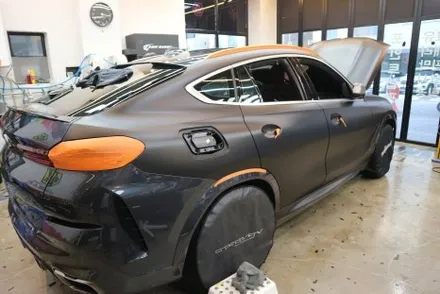 수원, 화성, 동탄, 용인 컬러 PPF 시공점을 찾나요? 사틴 블랙 PPF BMW X6 전체 시공 / 용인시 기흥구 농서동