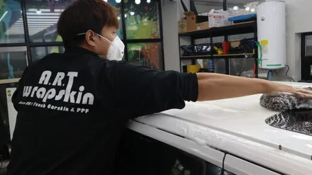 자동차 루프스킨 왜 할까요? 모하비 랩핑 제거 블랙PPF 재시공 / 용인시 기흥구 농서동