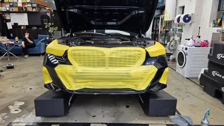 차량 랩핑 가격은 얼마인가요? BMW 5시리즈 사틴 블랙 / 용인시 기흥구 농서동