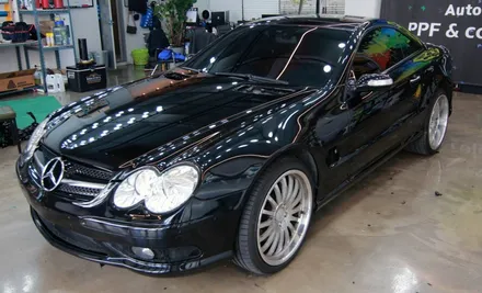 용인 랩핑제거 :) 벤츠 SL55 AMG 원래 색상 컬러로 귀환! / 용인시 기흥구 농서동