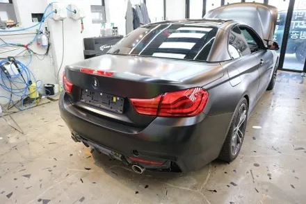 BMW F32 430iM 스포츠 쿠페 사틴 블랙 용인 전체 랩핑 시공 / 용인시 기흥구 농서동