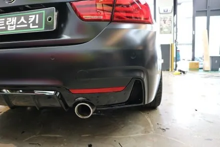 BMW F32 430iM 스포츠 쿠페 사틴 블랙 용인 전체 랩핑 시공 / 용인시 기흥구 농서동