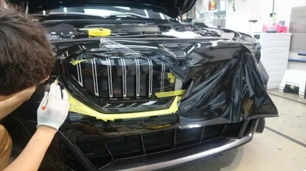 차량 랩핑 가격은 얼마인가요? BMW 5시리즈 사틴 블랙 / 용인시 기흥구 농서동